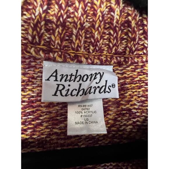 Anthony Richard’s Orange Cardigan Size L - Picture 2 of 3